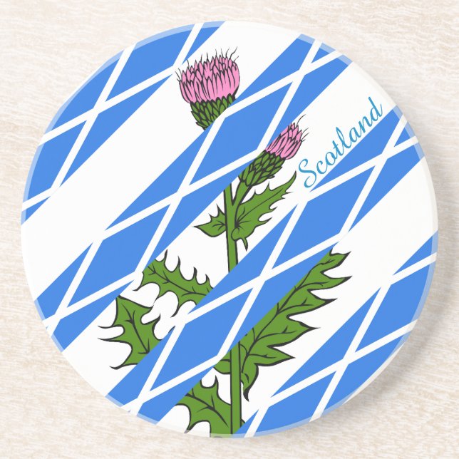 Scottish thistle coaster (Front)