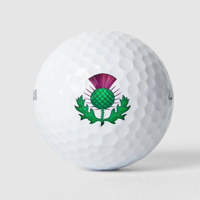 Scottish Thistle Golf Balls (Front)