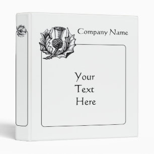 Scottish Thistle Graphic Binder