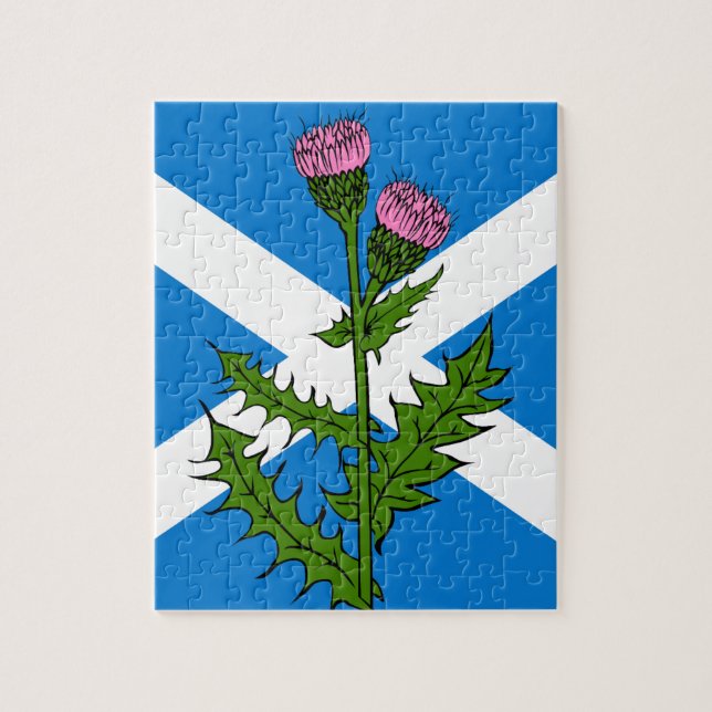 Scottish thistle jigsaw puzzle (Vertical)