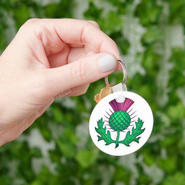 Scottish Thistle Keychain (Hand)