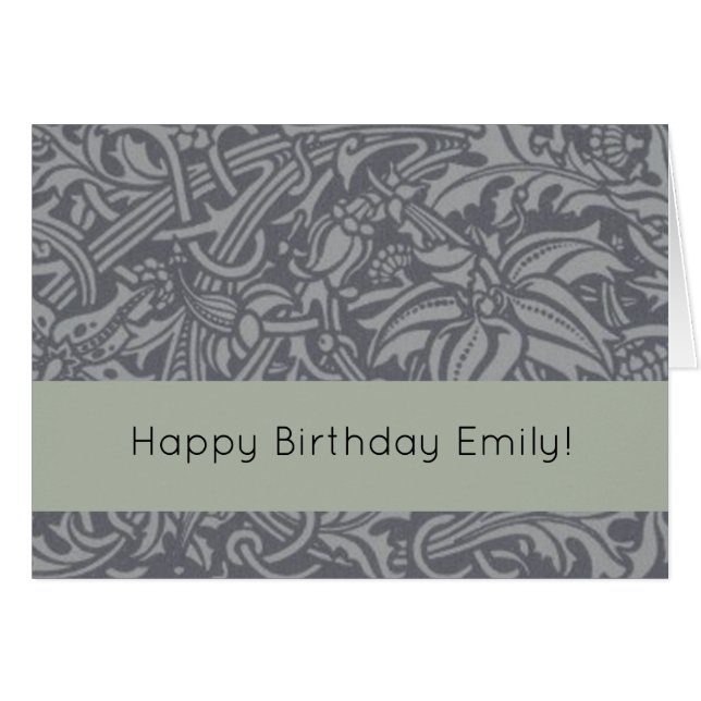 Scottish Thistle Knot William Morris Style (Front Horizontal)