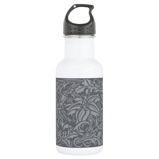 Scottish Thistle Knot William Morris Style 532 Ml Water Bottle (Front)