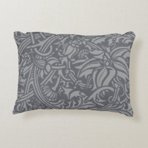 Scottish Thistle Knot William Morris Style Accent Pillow