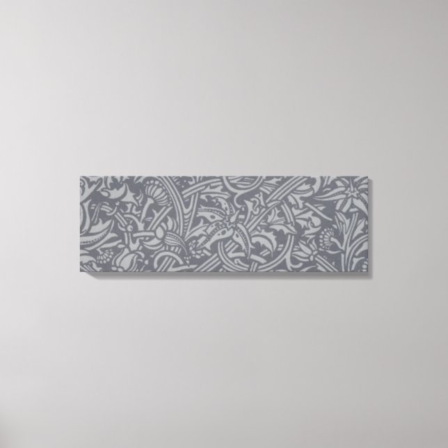 Scottish Thistle Knot William Morris Style Canvas Print (Front)