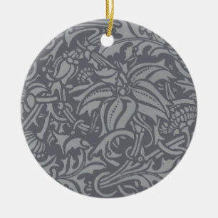 Scottish Thistle Knot William Morris Style Ceramic Ornament