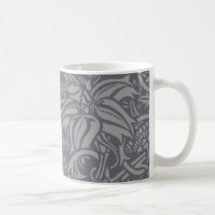 Scottish Thistle Knot William Morris Style Coffee Mug
