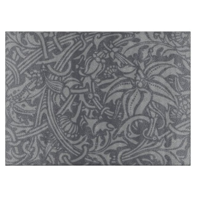Scottish Thistle Knot William Morris Style Cutting Board (Front)