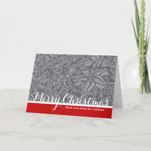 Scottish Thistle Knot William Morris Style Holiday Card