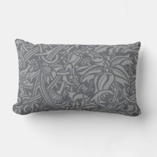 Scottish Thistle Knot William Morris Style Lumbar Pillow