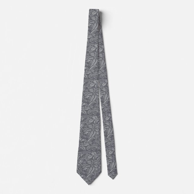 Scottish Thistle Knot William Morris Style Tie (Front)