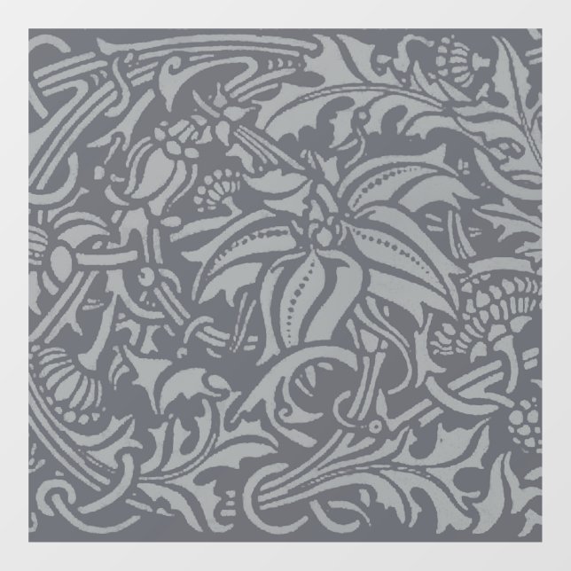 Scottish Thistle Knot William Morris Style Window Cling (Sheet)