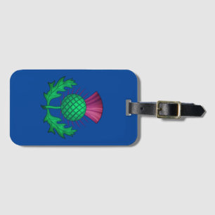 Scottish Thistle Luggage Tag