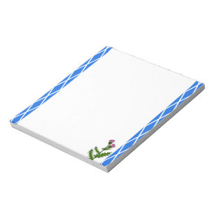 Scottish thistle notepad