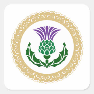 Scottish Thistle  Square Sticker