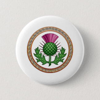 Scottish Thistle Symbol Badge 2 Inch Round Button
