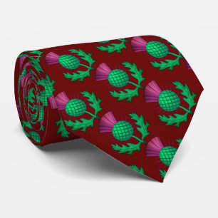 Scottish Thistle Tie