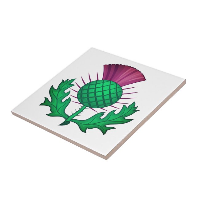 Scottish Thistle Tile (Side)