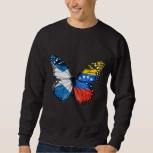 Scottish Venezuelan Flag Butterfly Sweatshirt