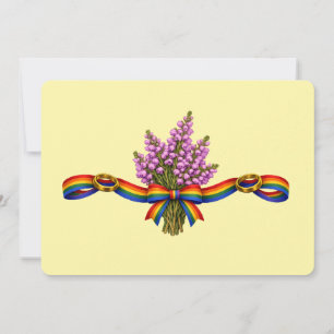Scottish Wedding LGBTQIA+ pride celebration day  Invitation