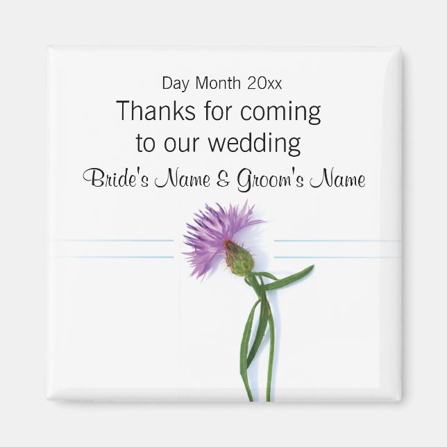 Scottish Wedding Souvenirs, Gifts, Giveaways Magnet (Front)