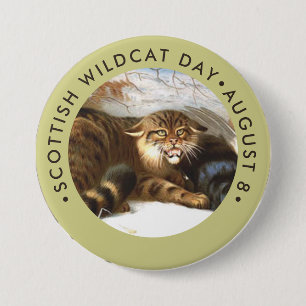 Scottish Wildcat Day 3 Inch Round Button