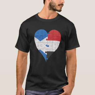 Scottish Yemeni Flag Heart T-Shirt