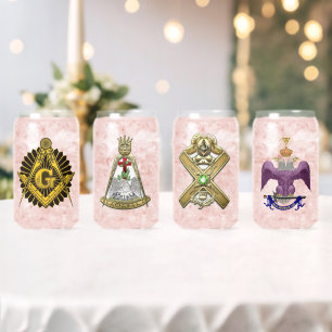Scottishrite Masons Glass Set