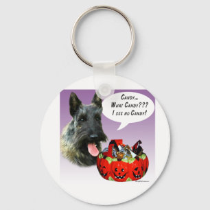 ScottishTerrier Halloween Candy Keychain