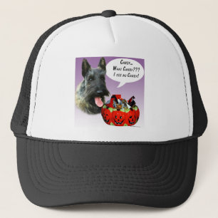 ScottishTerrier Halloween Candy Trucker Hat