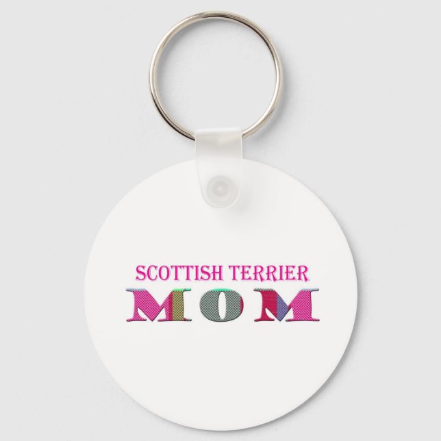 ScottishTerrierMom Keychain (Front)