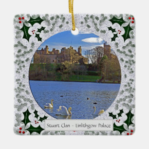  ScottishvStuart Clan's Linlithgow Palace Xmas Ceramic Ornament