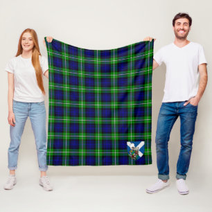 Scotts Bannerman Tartan Plaid Fleece Blanket