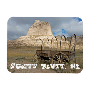 Scott's Bluff in present day Nebraska Magnet