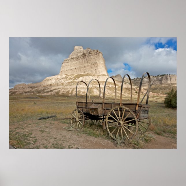 Scott's Bluff in present day Nebraska Poster (Front)