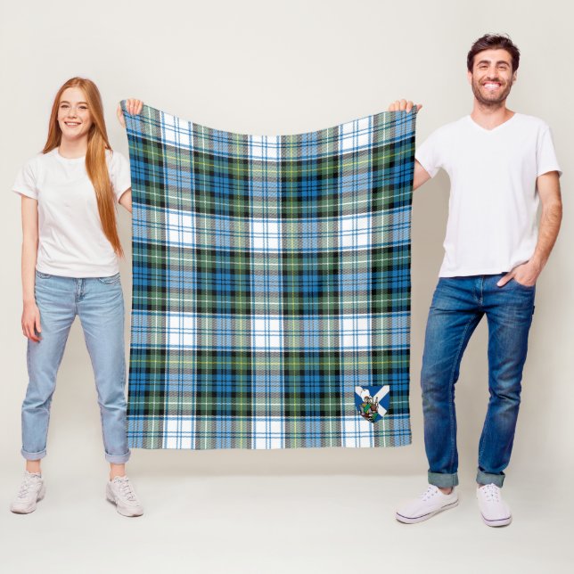 Scotts Campbell Dress Ancient Tartan Plaid Fleece Blanket (In Situ)