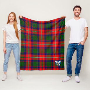 Scotts Charteris Tartan Plaid Fleece Blanket