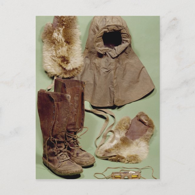 Scott's clothing used on the Antarctic Postcard (Front)