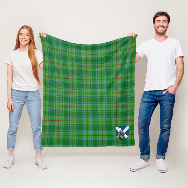 Scotts Cranstoun Tartan Plaid Fleece Blanket (In Situ)