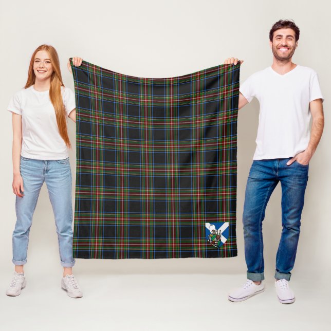 Scotts Denniston Tartan Plaid Fleece Blanket (In Situ)