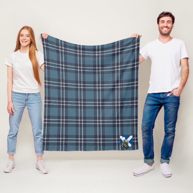 Scotts Earl Of St Andrews Tartan Plaid Fleece Blanket (In Situ)