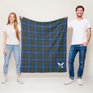 Scotts Edmonstone Tartan Plaid Fleece Blanket