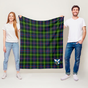 Scotts Farquharson Modern Tartan Plaid Fleece Blanket