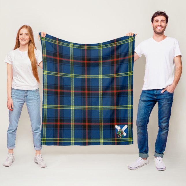 Scotts Grewar Tartan Plaid Fleece Blanket (In Situ)