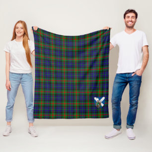 Scotts Gunn Tartan Plaid Fleece Blanket