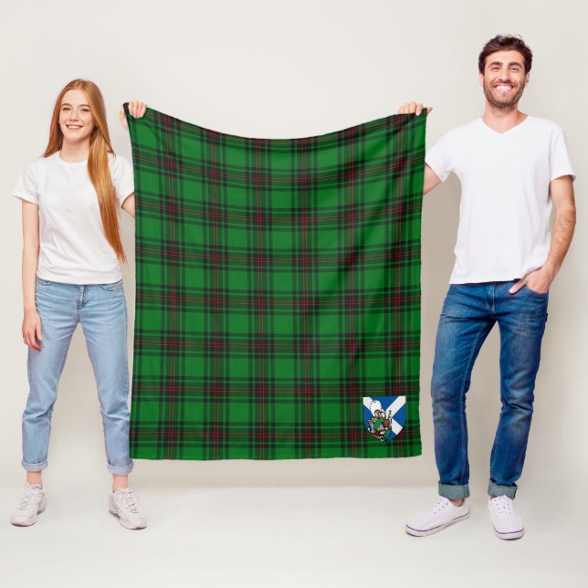 Scotts Halkerston Tartan Plaid Fleece Blanket (In Situ)