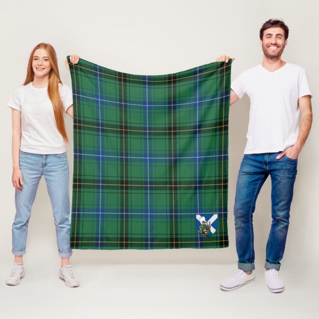 Scotts Henderson Ancient Tartan Plaid Fleece Blanket (In Situ)