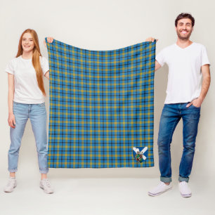 Scotts Laing Hunting Tartan Plaid Fleece Blanket