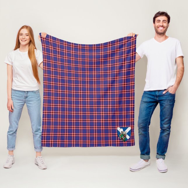 Scotts Laing of Archiestown Tartan Plaid Fleece Blanket (In Situ)