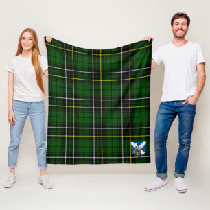 Scotts MacAlpine Modern Tartan Plaid Fleece Blanket